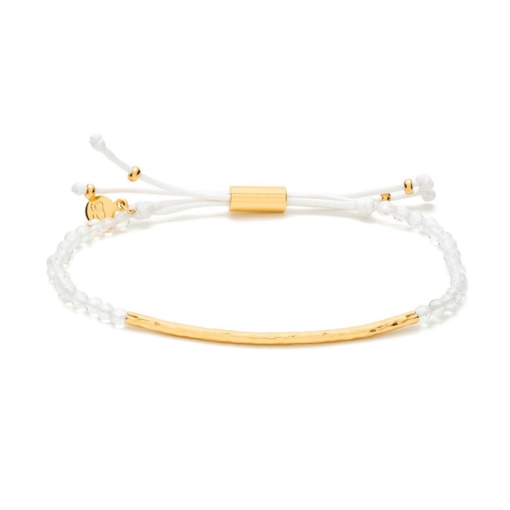 Gorjana clear quartz power gemstone bracelet